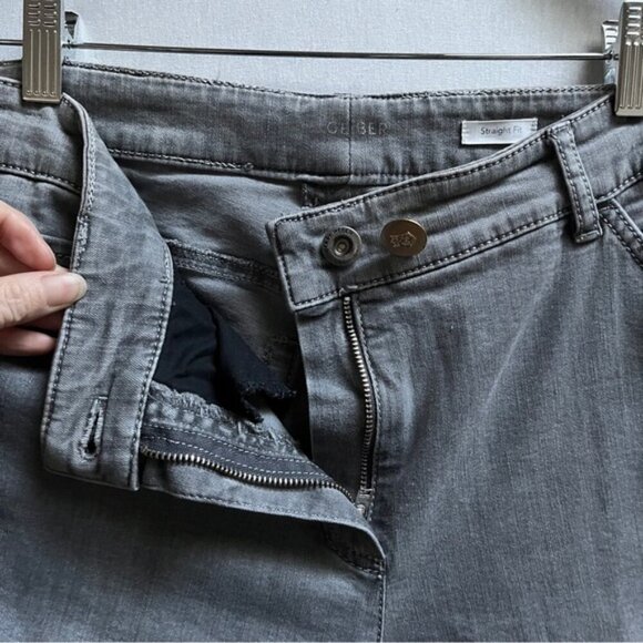 Gerry Weber straight fit grey denim jeans Sz 42R/ 32” - Picture 6 of 11